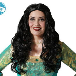 Peluca - Perruque style courtisane baroque brun foncé 180 grammes - Idéale costume noble, aristocrate, théâtre