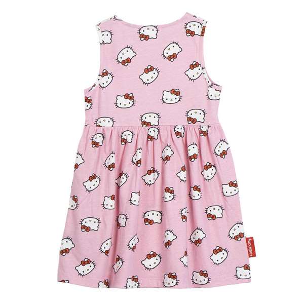 Cerdá Vestido single jersey Hello Kitty 8 ans - Robe pour fille en jersey - Taille 8 ans - Rose