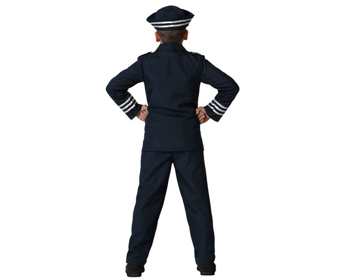 Déguisement de marinier pour enfant noir (7-9 ans)