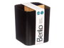 Berilo Organisateur Carré 3 Compartiments Bambou Noir 9x11x9 cm (Set de 6)