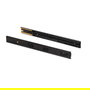 Emuca Lot de 5 jeux de Coulisses pour tiroirs, roulement à billes, hauteur 45mm, profondeur 300mm, sortie totale, fermeture amortie, Noir