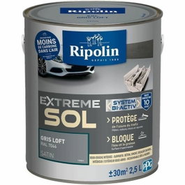 Ripolin Peinture de sol haute résistance gris loft satin 2,5L
