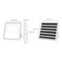 Edm Foco projecteur LED solaire 400W 3500lm 6500K lumière froide IP65 avec télécommande