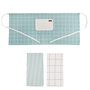 Vinthera Tablier et 2 torchons de cuisine Okapi recyclés 50x110 cm-40x60 cm Textile Bicolor Oeko-Tex