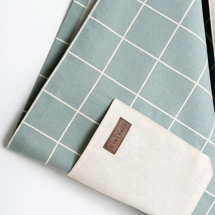 Vinthera Tablier et 2 torchons de cuisine Okapi recyclés 50x110 cm-40x60 cm Textile Bicolor Oeko-Tex Vinthera Tablier et 2 torchons de cuisine Okapi recyclés 50x110 cm-40x60 cm Textile Bicolor Oeko-Tex