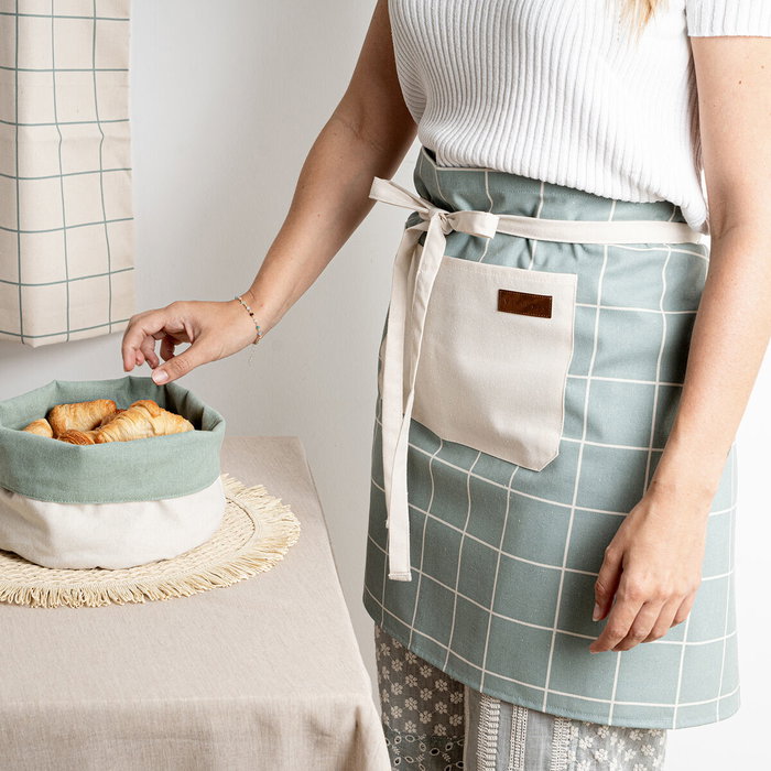 Vinthera Tablier et 2 torchons de cuisine Okapi recyclés 50x110 cm-40x60 cm Textile Bicolor Oeko-Tex Vinthera Tablier et 2 torchons de cuisine Okapi recyclés 50x110 cm-40x60 cm Textile Bicolor Oeko-Tex