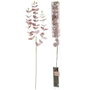 GSC Evolution Branche décorative LED feuilles d'eucalyptus roses 0,83 m lumière chaude
