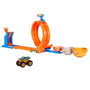 Hot Wheels Monster Trucks Bigfoot 1:64 Métallique - Set Trofeo Del Desafío avec Looping pour Enfants +4 Ans