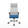 Piqueras y Crespo Chaise de Bureau Albacete Bleu clair et Blanc