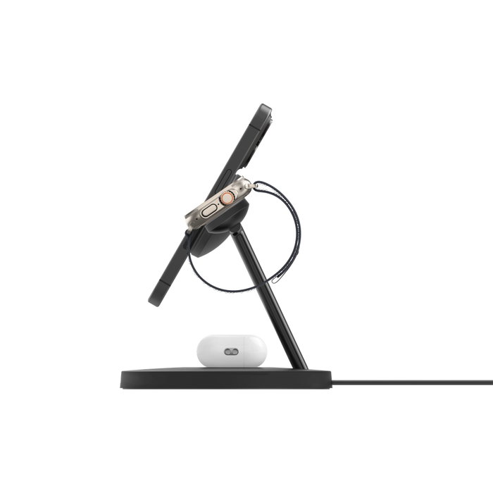 Belkin BoostCharge Pro WIZ032KQBK Station de charge sans fil 3 en 1 Belkin BoostCharge Pro WIZ032KQBK Station de charge sans fil 3 en 1