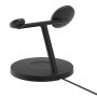 Belkin WIZ032KQBK Base de Charge sans Fil BoostCharge Pro 3-en-1 pour iPhone avec MagSafe, Apple Watch et AirPods, 15 W, Qi2, Noir