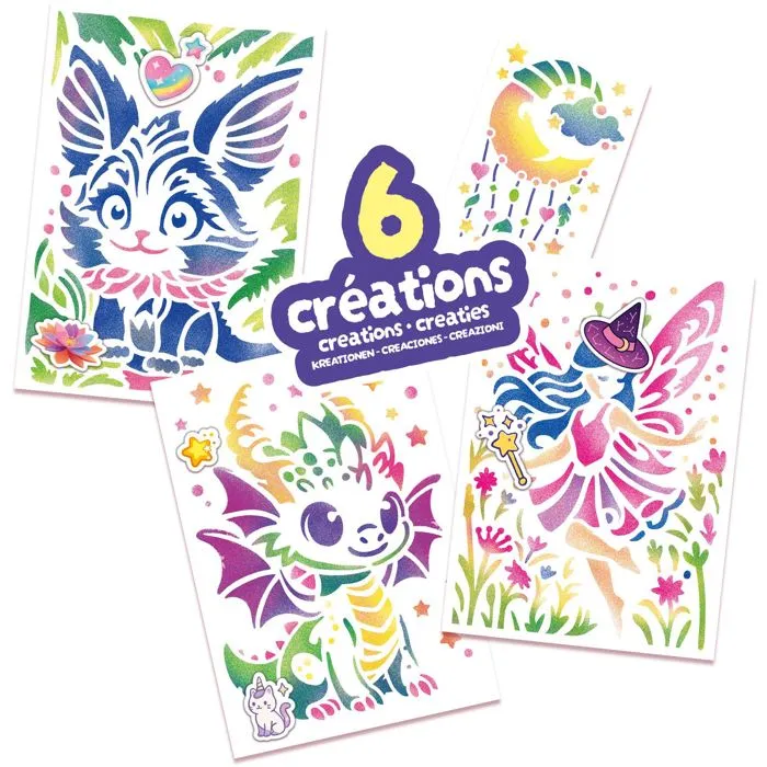 Lansay Malette Créative Blopens Univers Fantastique - Kit de Dessin Magique à Aérographe avec Pochoirs Créatures Légendaires - Jouet Enfant 5 Ans et Plus Lansay Malette Créative Blopens Univers Fantastique - Kit de Dessin Magique à Aérographe avec Pochoirs Créatures Légendaires - Jouet Enfant 5 Ans et Plus