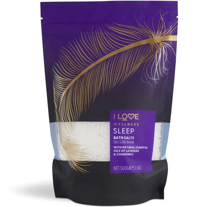I Love Wellness Sleep Sel de bain aux huiles essentielles 500 g I Love Wellness Sleep Sel de bain aux huiles essentielles 500 g