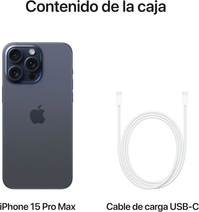 Apple iPhone 15 Pro Max 256GB Blue Titanium Reconditionné Grado A - Smartphone Apple iPhone 15 Pro Max 256GB Blue Titanium Reconditionné Grado A - Smartphone