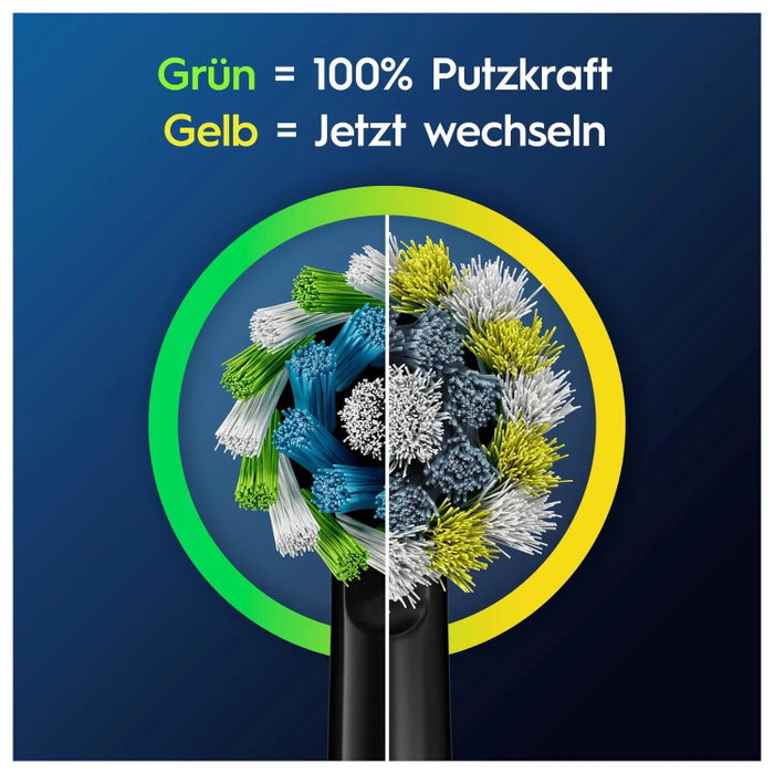 Oral-B Lot de 4 brosses à dents interchangeables Cross - Noir