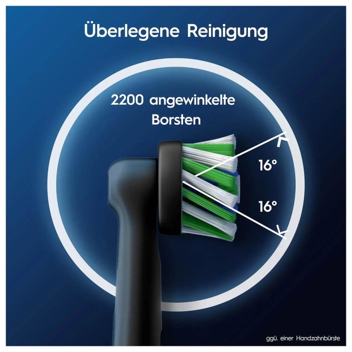 Oral-B Lot de 4 brosses à dents interchangeables Cross - Noir