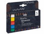 Kreul Set de 5 marqueurs pour textile opaques pointe balle