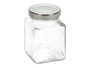 Vivalto Pot Carré en Verre Transparent avec Couvercle 100 ml 5.6 x 7.6 x 5.6 cm (Set de 48)