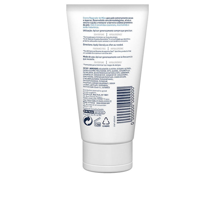 Cerave Crème Réparatrice Mains Peaux Sèches et Rugueuses 50 ml