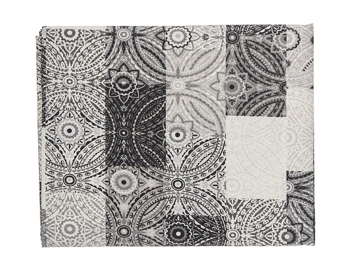Kinvara Nappe en Toile Antitache 140x180 cm Gris Azulejo (Set de 6)