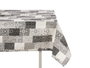Kinvara Nappe en Toile Antitache 140x180 cm Gris Azulejo (Set de 6)