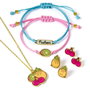 THE CARAT SHOP - Set de bijoux colgante, bracelets et boucles d'oreilles Pusheen en alliage de zinc - Sans nickel, cadmium ou plomb