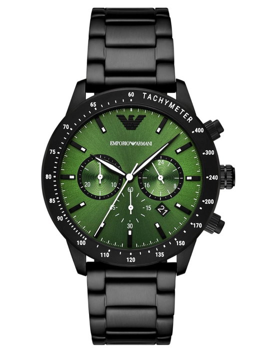Armani AR11472 Cadran Vert et Bracelet Noir Armani AR11472 Cadran Vert et Bracelet Noir
