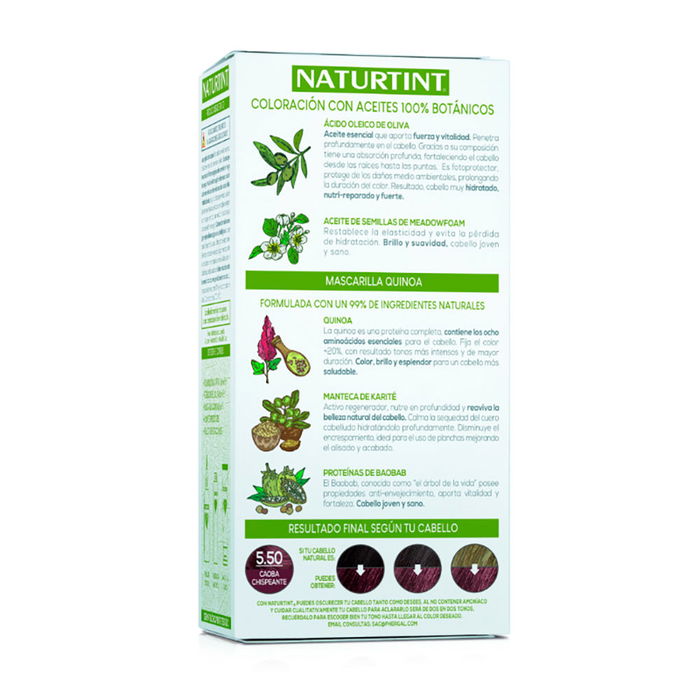 Naturtint Colorant Sans Ammoniaque n° 5.50 Acajou Scintillant 170 ml