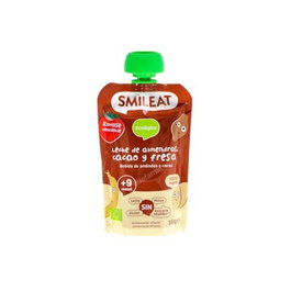 SMILEAT Pouch Lait Amande Cacao Fraise 100g Eco