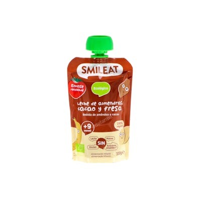 SMILEAT Pouch Lait Amande Cacao Fraise 100g Eco SMILEAT Pouch Lait Amande Cacao Fraise 100g Eco