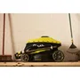 Ryobi Tondeuse à Gazon Poussée 18V ONE+ Brushless RY18LMX37A-150, Ø de Coupe 37 cm avec Ramassage et Mulching, Batterie 5.0 Ah et Chargeur Inclus