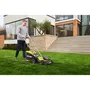 Ryobi Tondeuse à Gazon Poussée 18V ONE+ Brushless RY18LMX37A-150, Ø de Coupe 37 cm avec Ramassage et Mulching, Batterie 5.0 Ah et Chargeur Inclus