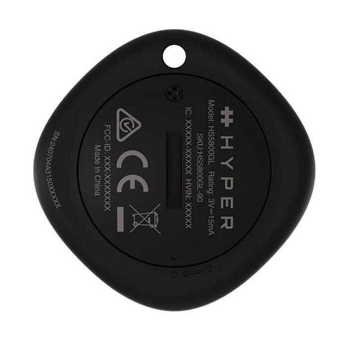 Targus Localisateur Universal HyperShield Bluetooth Noir, Compatible Apple Find My et Find Hub, 15 mètres