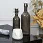 Home Deco Factory Bouteille en verre gris 1L LOUNGE
