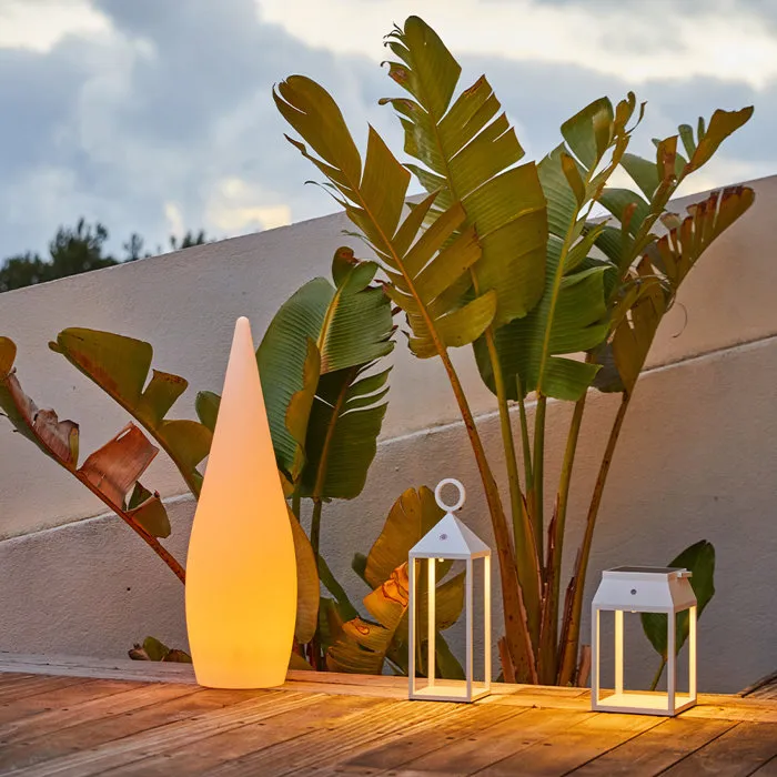 Lumisky Lampadaire extérieur sans fil LED CLASSY C80 multicolore dimmable avec télécommande - Hauteur 80 cm
