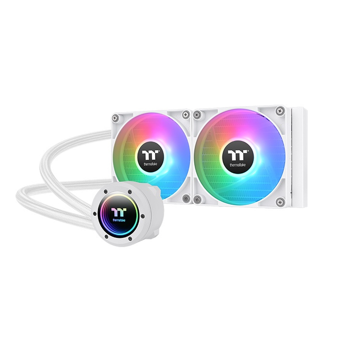 Thermaltake TH240 V2 ARGB Sync Watercooling CPU All-in-One - Radiateur 240 mm - Blanc (CL-W364-PL12SW-A) Thermaltake TH240 V2 ARGB Sync Watercooling CPU All-in-One - Radiateur 240 mm - Blanc (CL-W364-PL12SW-A)