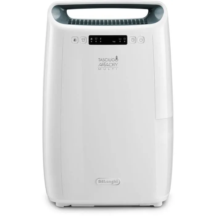 De'Longhi DEXD216RF Déshumidificateur avec Fonction Buanderie, Filtre Anti-Allergènes, Débit d'Air 125 m3/h et Capacité 2.1 L