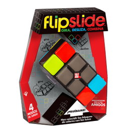 MOOSE - Jeu Flipslide 90984 en espagnol - Jeu électronique portable avec 4 modes (Vitesse, Niveau, Mémoire, Multijoueur) - Pour enfants dès 8 ans