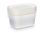 LEKNES Set de 5 Boîtes de Conservation Rectangulaires 1000ml