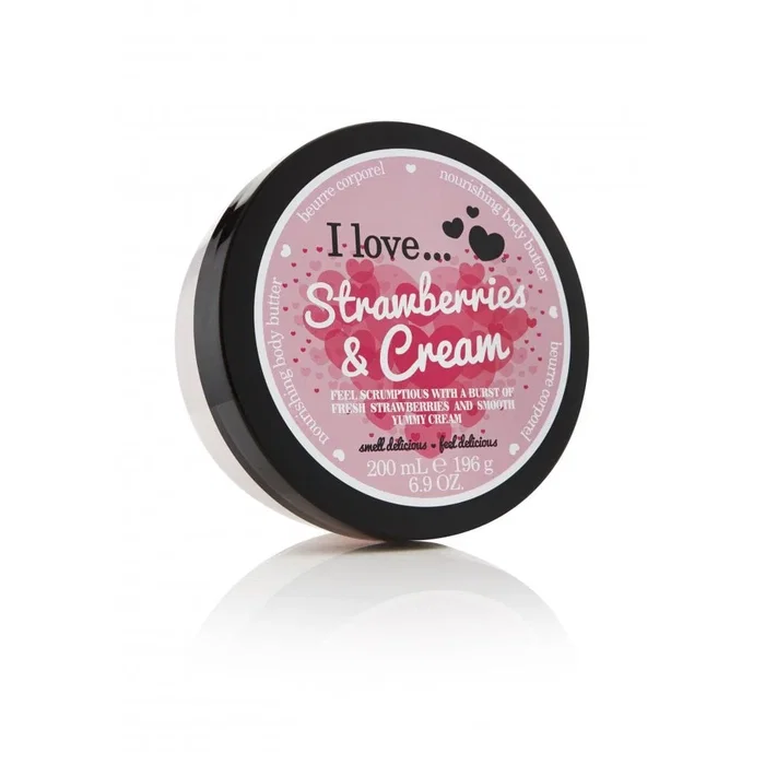 I Love Originals Beurre corporel hydratant Fraises à la crème I Love Originals Beurre corporel hydratant Fraises à la crème