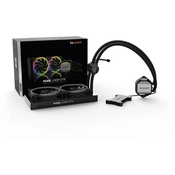 Be quiet! Pure Loop 2 FX 240 mm Watercooling All-in-One - Système de refroidissement liquide avec ventilateurs ARGB BW013 pour Intel et AMD (LGA 1700, AM5) Be quiet! Pure Loop 2 FX 240 mm Watercooling All-in-One - Système de refroidissement liquide avec ventilateurs ARGB BW013 pour Intel et AMD (LGA 1700, AM5)