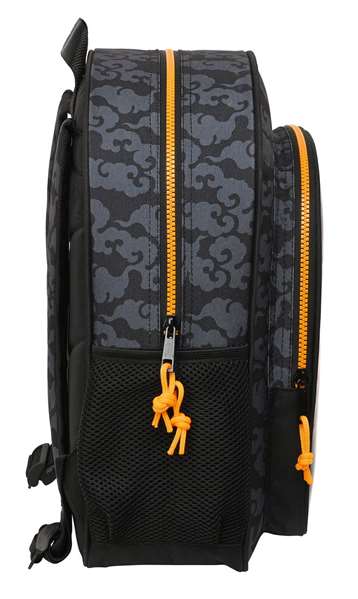 Safta Sac à dos junior à roulettes Naruto 32x38x12 cm en polyester 300D noir et orange Safta Sac à dos junior à roulettes Naruto 32x38x12 cm en polyester 300D noir et orange