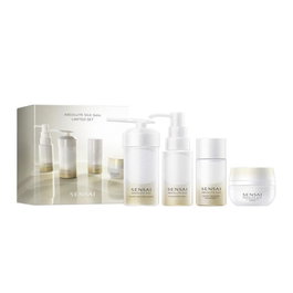 Sensai Coffret Absolute Silk comprenant Micro Mousse, Lait Nettoyant et Crème