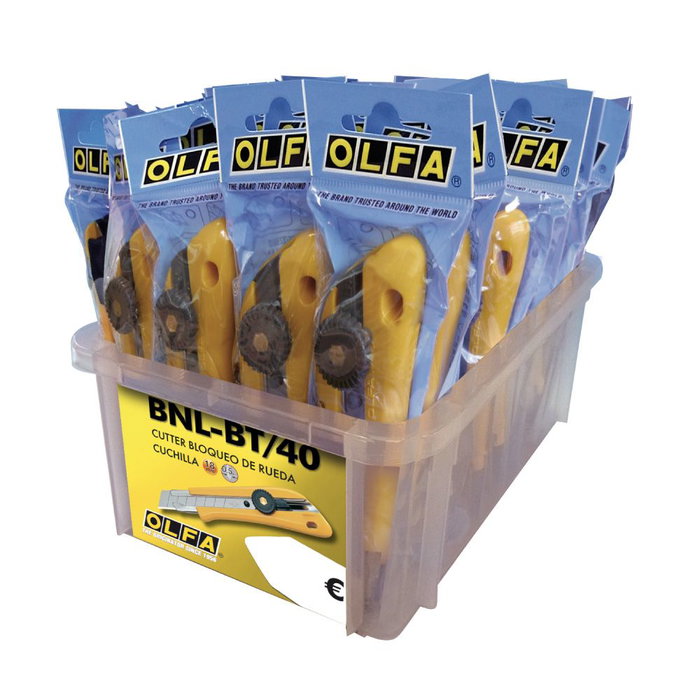 Cutter Olfa bnl-bt/40 Jaune 18 mm Plastique