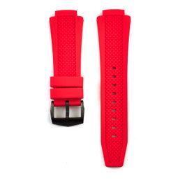 Bobroff Bracelet de montre rouge 15mm