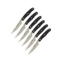 Nirosta - Lot de 6 couteaux à steak Nirosta Fit - 22 cm - Lame dentelée en acier inoxydable - Manche plastique confortable - Pour viande, légumes