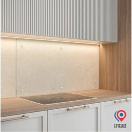 Aurys Crédence en verre de sécurité transparent 900x450 mm