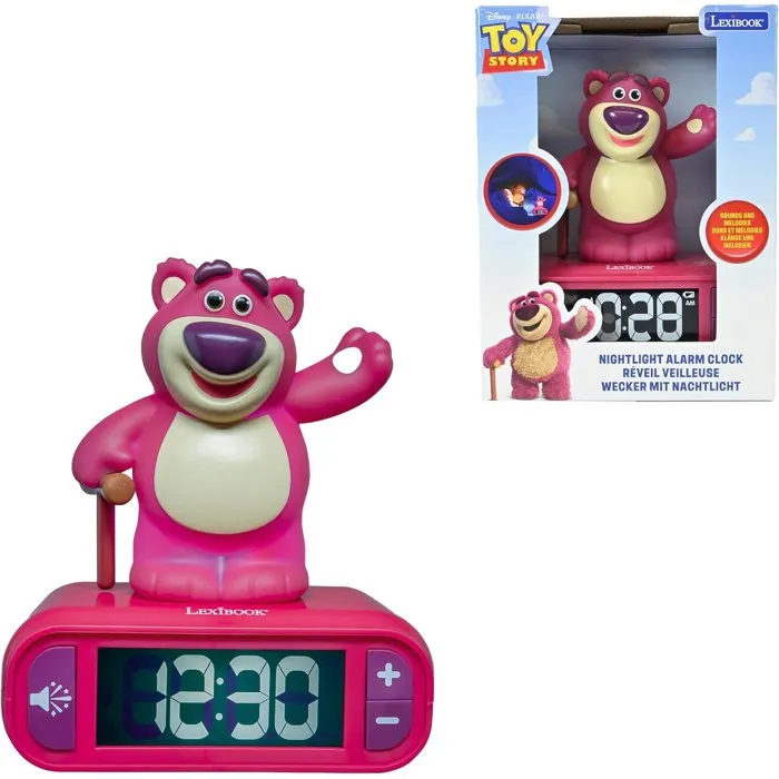 Lexibook Réveil veilleuse Lotso - Rouge, Blanc Lexibook Réveil veilleuse Lotso - Rouge, Blanc