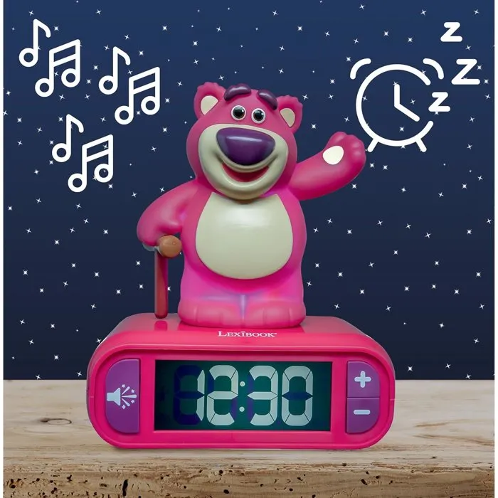 Lexibook Réveil veilleuse Lotso - Rouge, Blanc Lexibook Réveil veilleuse Lotso - Rouge, Blanc