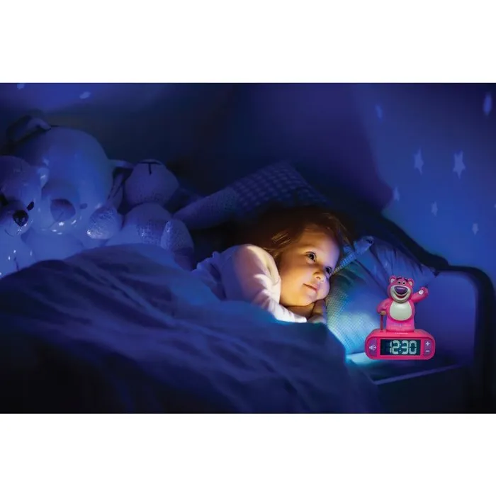 Lexibook Réveil veilleuse Lotso - Rouge, Blanc Lexibook Réveil veilleuse Lotso - Rouge, Blanc